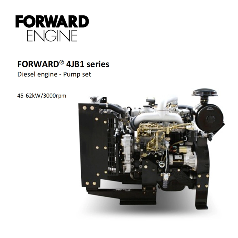 Low Noise Forward 4jb1 Series 3000rpm 4-Cylinder Diesel Engine for Pump Application