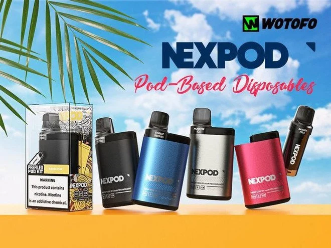 Original Wotofo Nexpod 3500 Puffs Pod Einweg E Cig ODM Vape Atomizer Typ-C wiederaufladbarer Vape