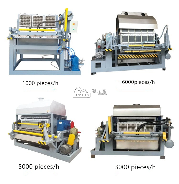 Recyclage du papier bac à œufs automatique machine de fabrication de produits