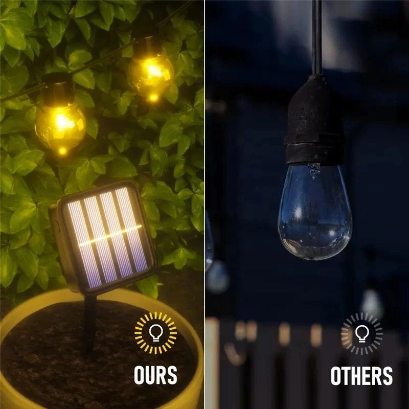 Levou G50 homologada a energia solar String Solar Luz jardim exterior à prova de luz de decoração de interiores casa natal de iluminação de férias