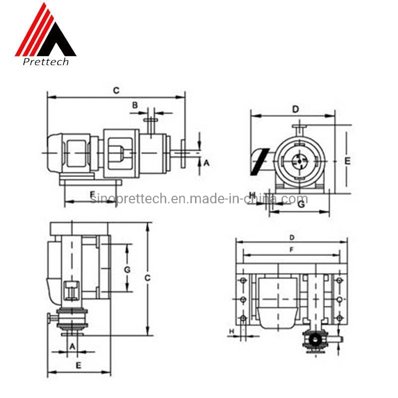 Emulsifying Standard Emulsification Pump in Line Dispersing Mixer High Speed in-Line Emulsifying Pump