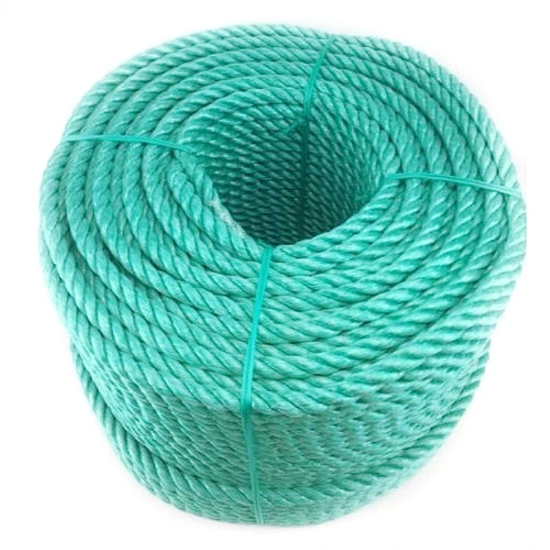 25mm 3 hilos de cable trenzado de cuerda de polipropileno azul