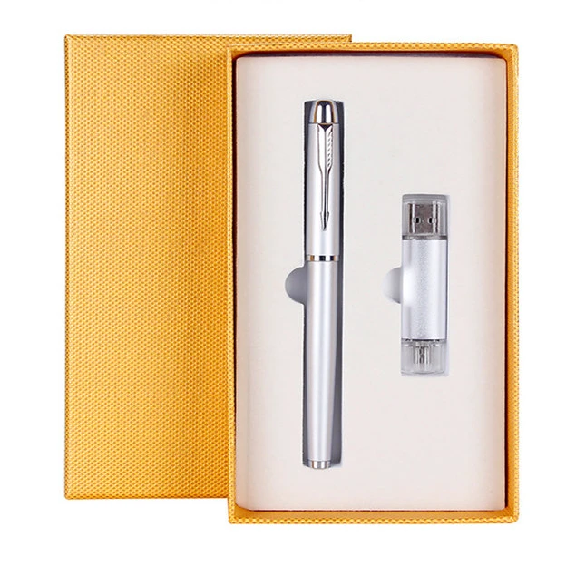 Favorable Luxury Writing Instruments Metal Pencil and USB Flash Disk Gift Set