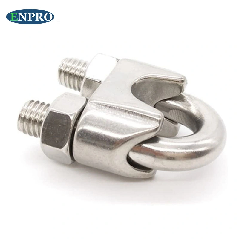 China Electro Galvanized Cast Iron Malleable Steel Adjustable DIN741 Wire Rope Clamp Clip