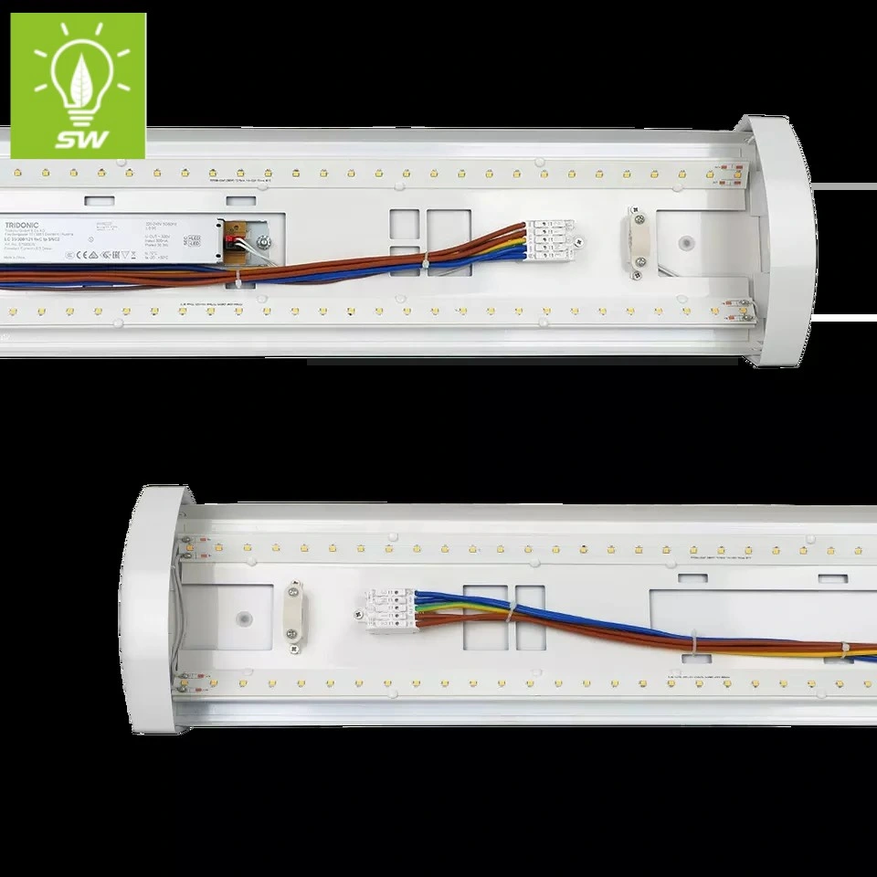 3000K, 4000K, 6000K Iluminação do Tubo Industrial 20W 30W 40W 50W 60W 80W 100W esguio IP67 Lâmpada Fluorescente 300/600/1200/1500mm SMD LED à prova à prova de luz Tri-Proof