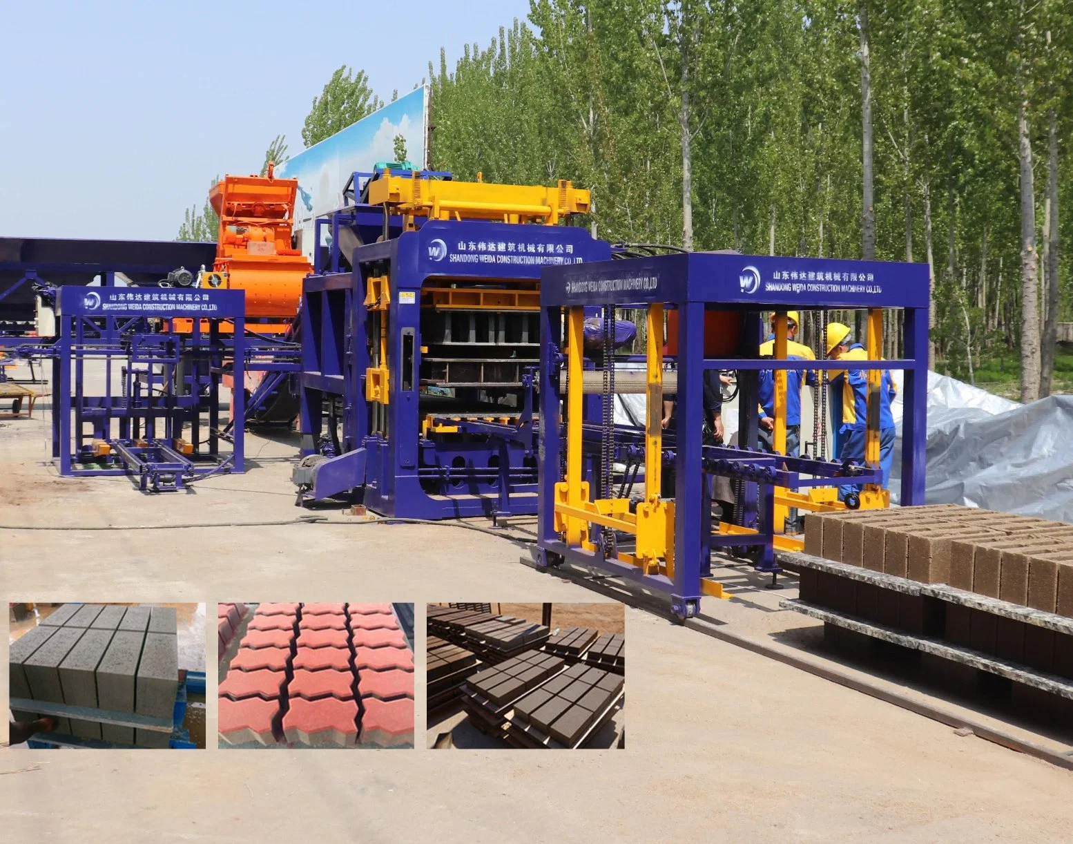 Huge Capacity Qt10-15 Concrete Kerbs/Hollow Block/Brick Making Machinery Paving Interlocking