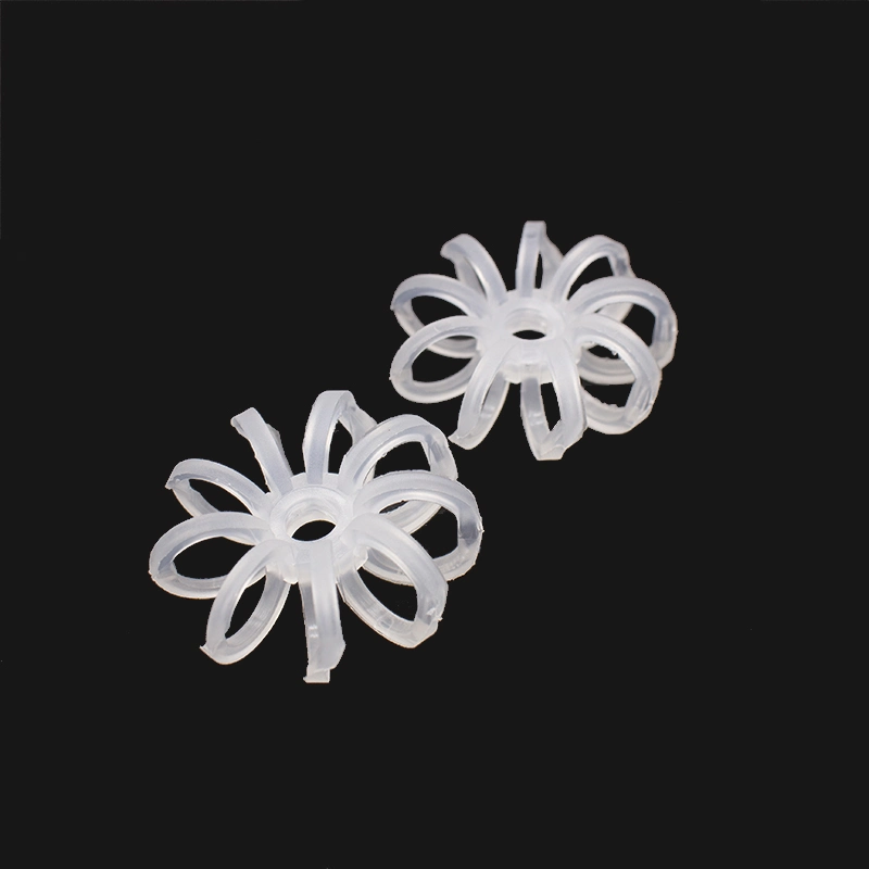 PE PP Rpp PVC Plastic Random Packing Teller Rosette Ring for Scrubbing