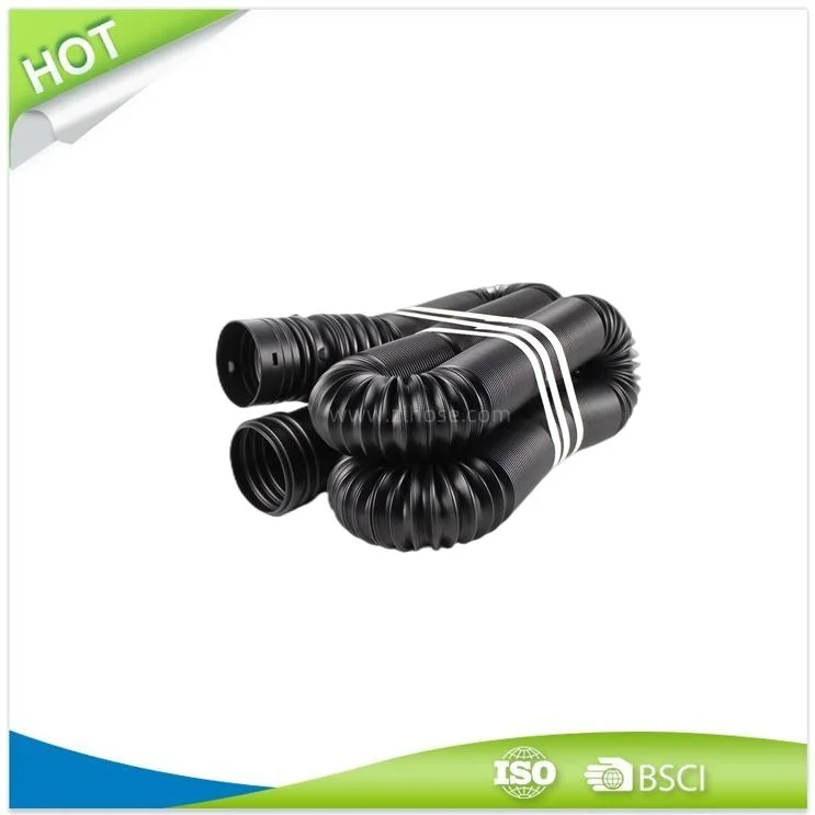 Flex Drain Pipe Solid 65mm X 25&prime; Water Pipe Flexible and Expandable Drain Pipe