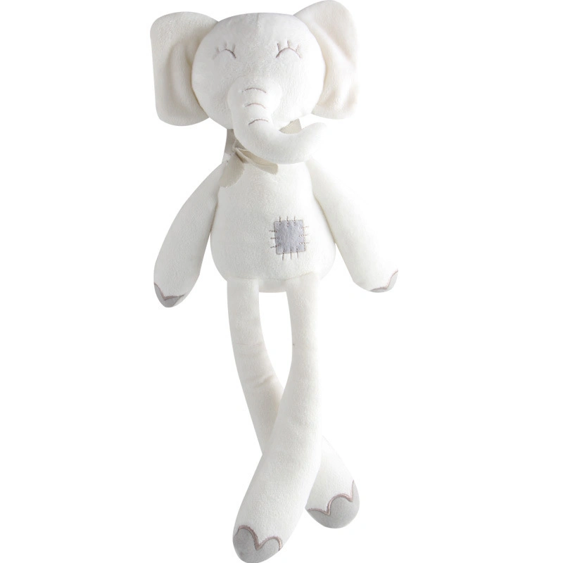 Vente en gros confortable coton éléphant lapin forme animale peluche bébé jouets