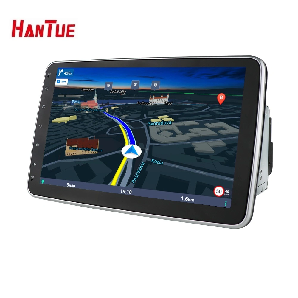 9/10.1 polegadas 2 DIN Android Autoradio Universal Android 12 Leitor de DVD para carro rotativo em 360 graus Multimídia Vídeo GPS Navegação Tela de Áudio Leitor Android