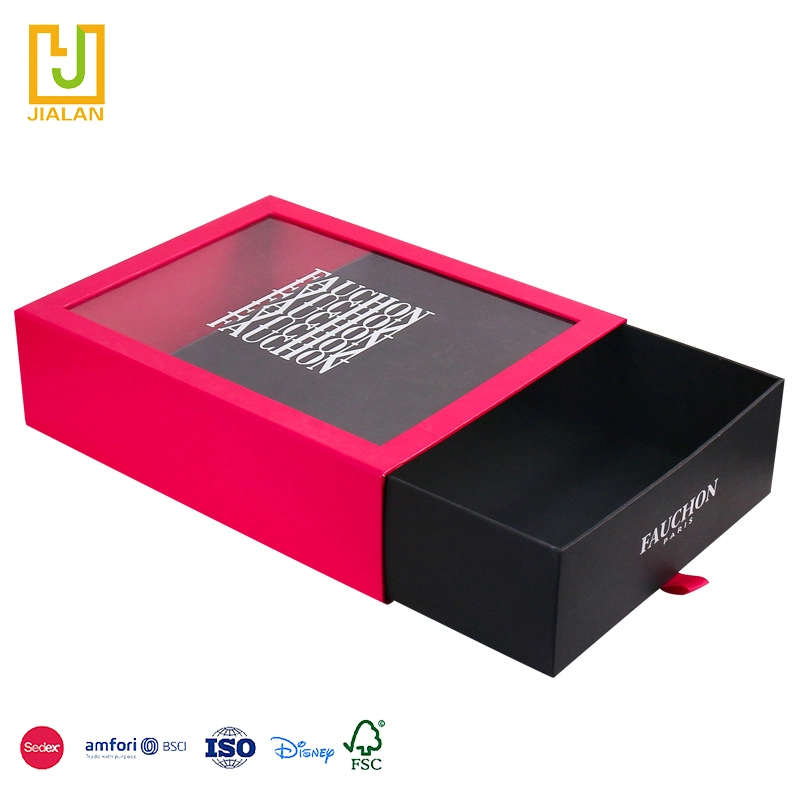 Wholesale Custom Logo Rigid Sliding out Drawer Box Fancy Gift Box for Jewelry Accessory Storage Retail Box Paper Box