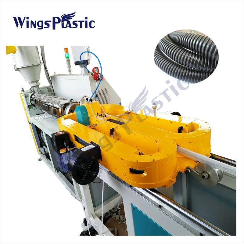 PP PE PA PVC Single Wall Corrugated Pipe Making Machine Plastic Extruder Manufacturing Processing Machinery