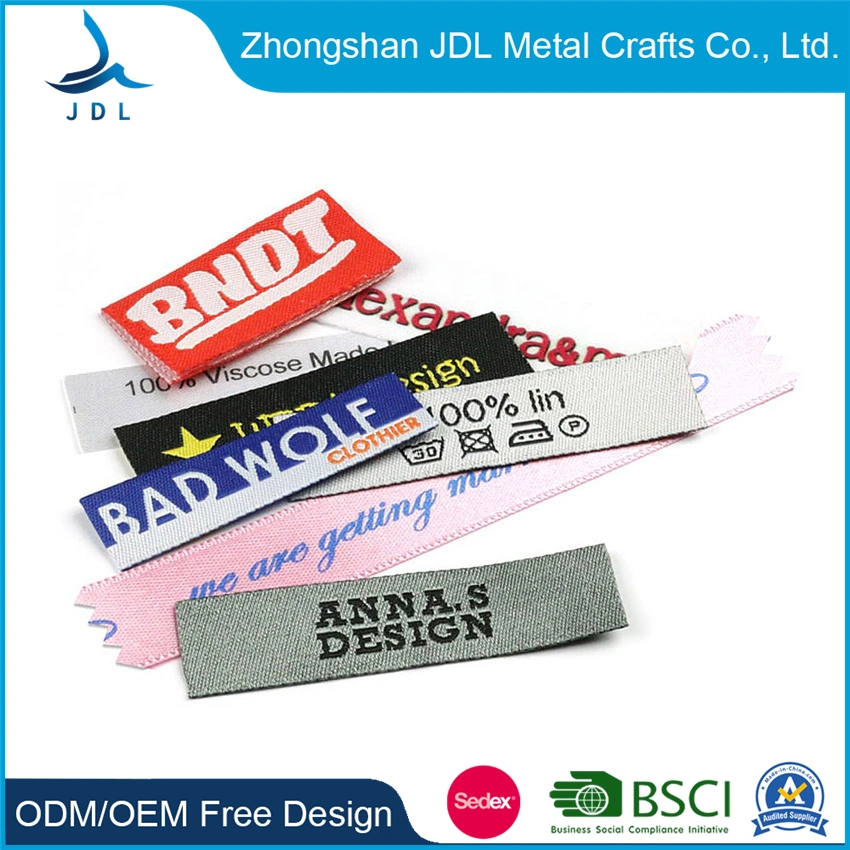 Factory Direct Sales of Custom Printed Patch Embroidery Woven Label for Garment Accessories