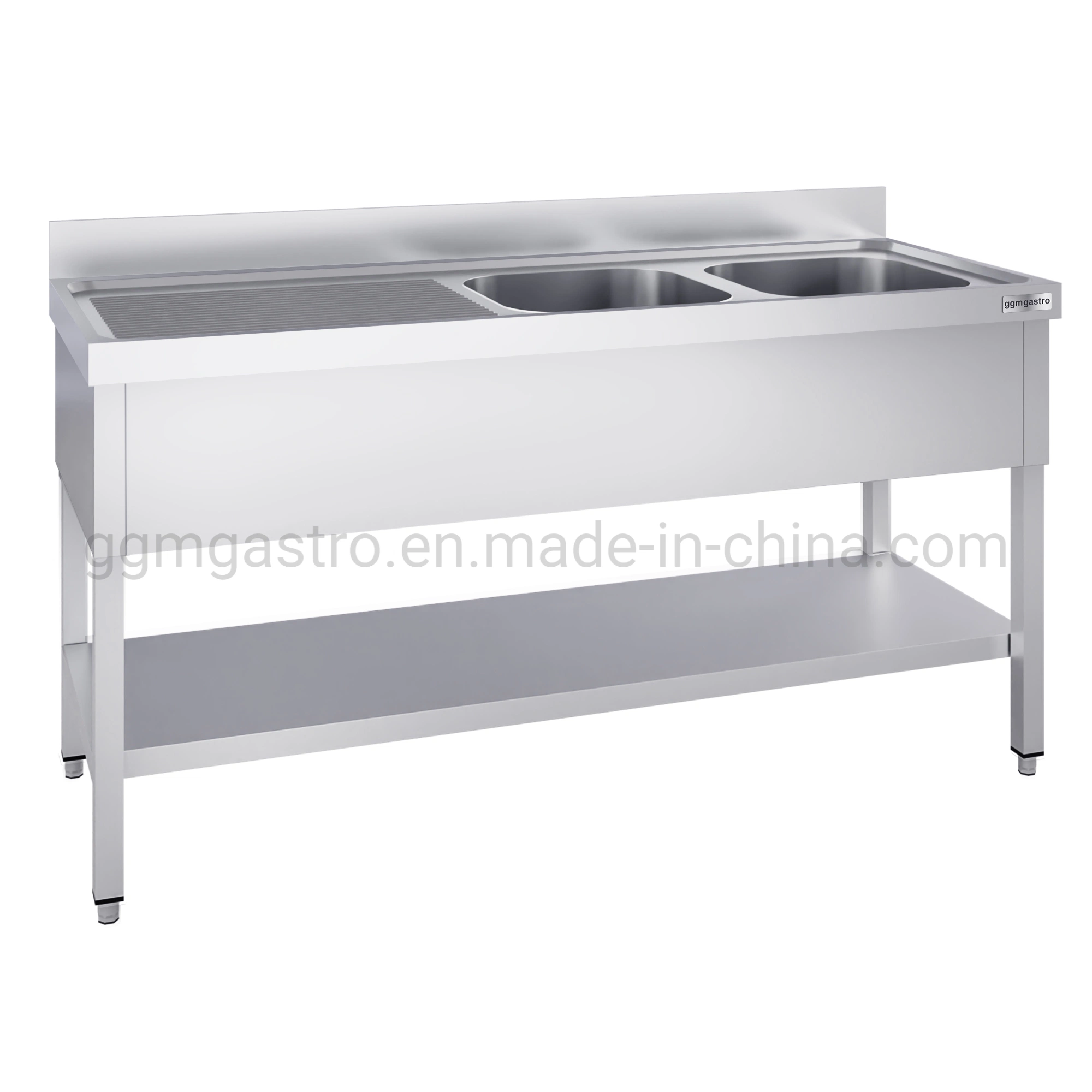 Sink Unit with Floor Base 2, 0 M - 2 Sinks on The Right L 50 X W 40 X D 25 Cm