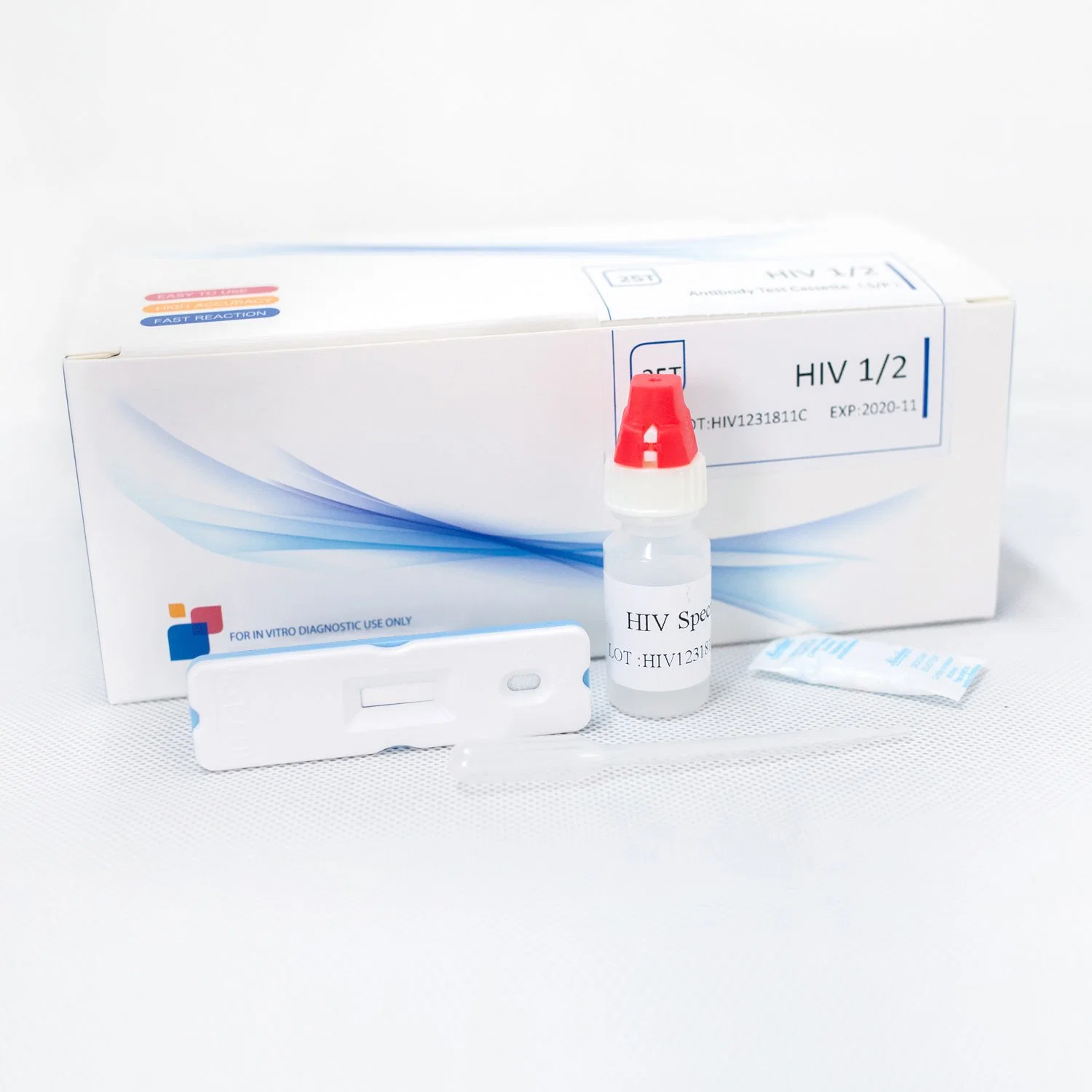 High Sensitive One Step Rapid HIV Test Kits in Cassette