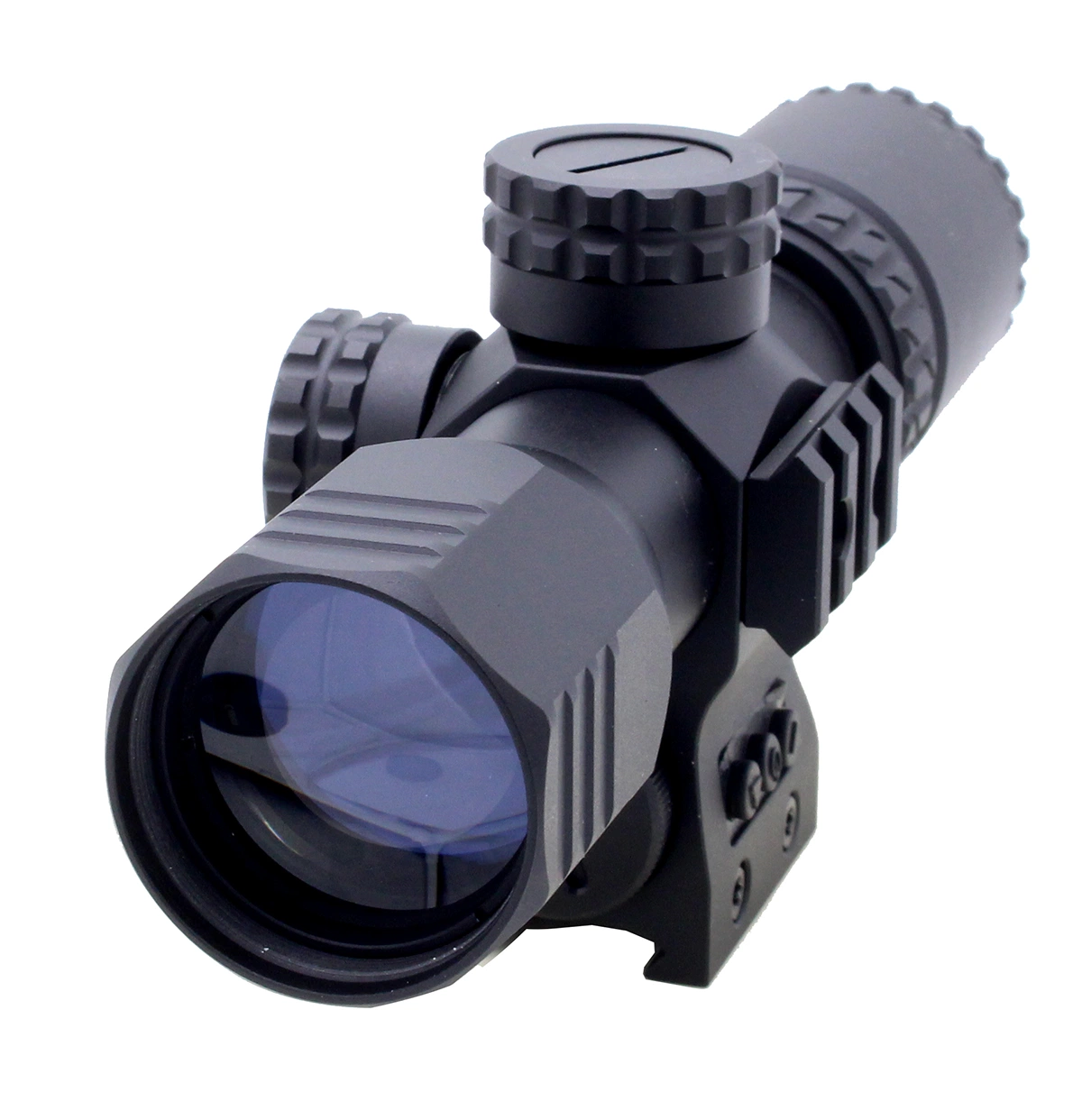 2023 Latest Advanced Ipx7 Rated Electric Buttons Control Red and Green Illumination Mil-Dots Reticle Compact Hunting 1.5-5X32 Tactical Weapon Scope