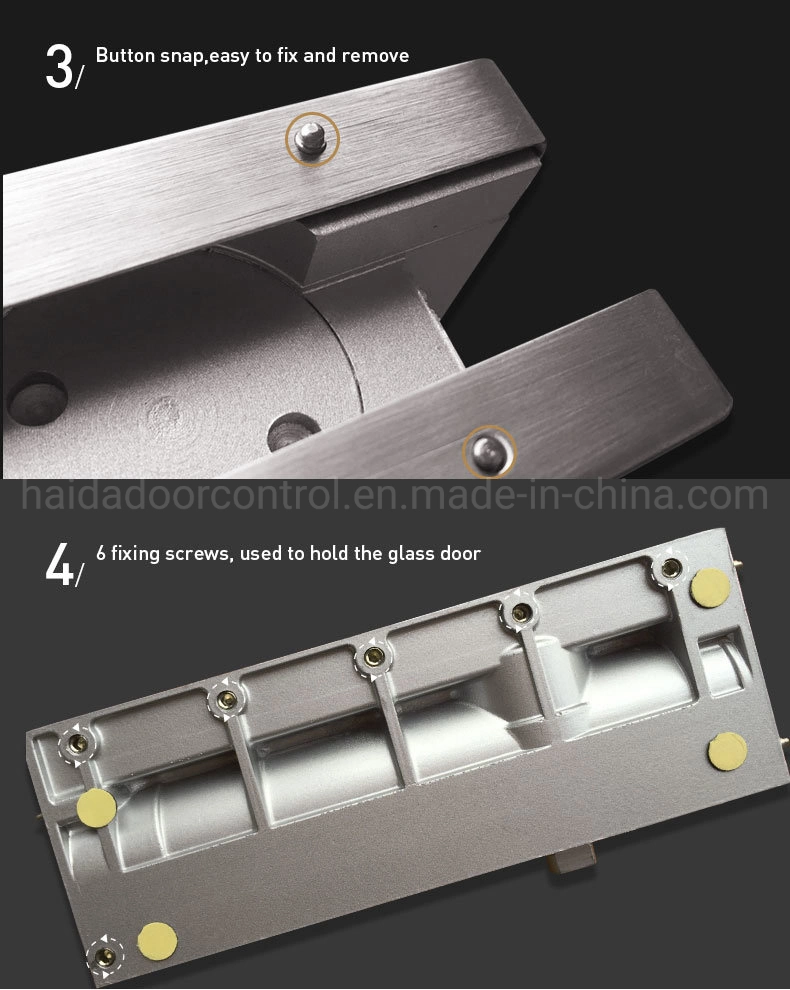 Hydraulic Patch Fitting No Digging Floor Spring for Glass Door