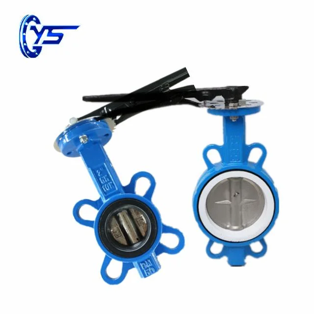 China Supplier Good Selling Cast Iron Marine Wafer Type Cast Iron Carbon Steel Body EPDM Soft Seal Wafer Manual Butterfly Valve