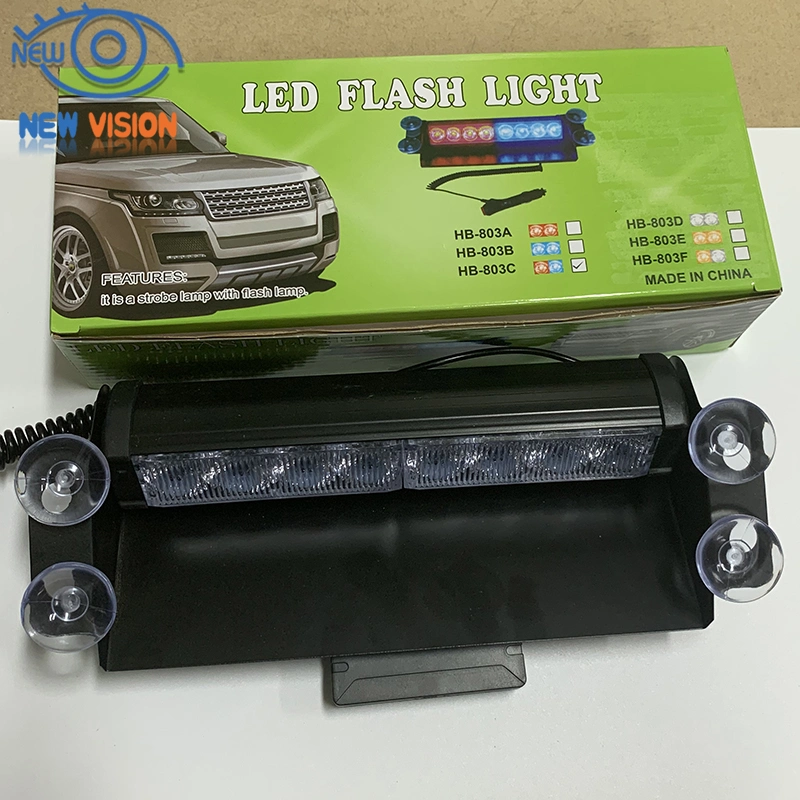 High Power LED Suction Cup Lamp Flash Emergency Vehicles Trucks Traffic Advisor Multi-Function Strobe Warning Light