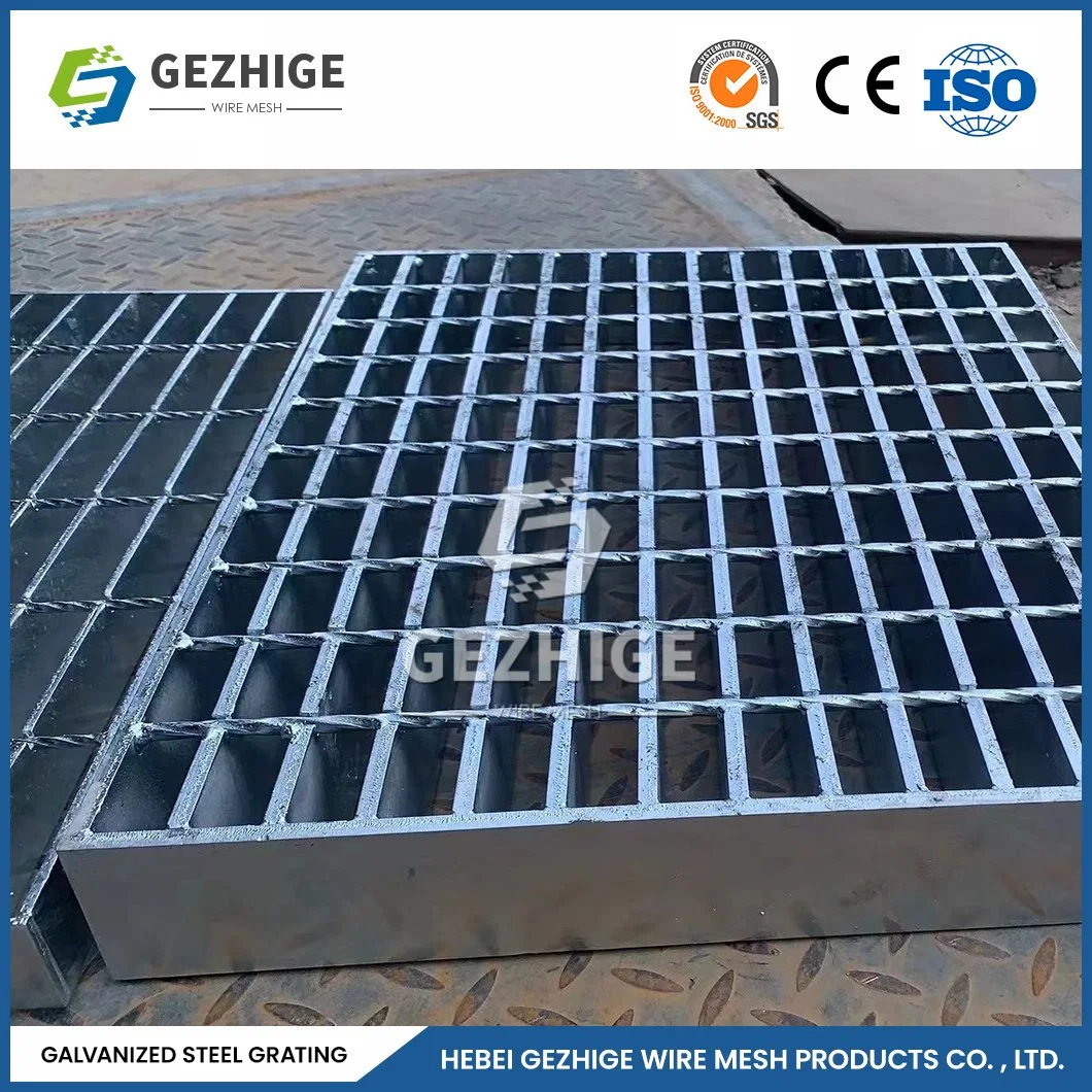 Gezhige No Rain or Snow Structural Steel Grating Manufacturing Custom Ss 304 Steel Grating China 25 30 mm Bearing Bar Pitch Grating Galvanised