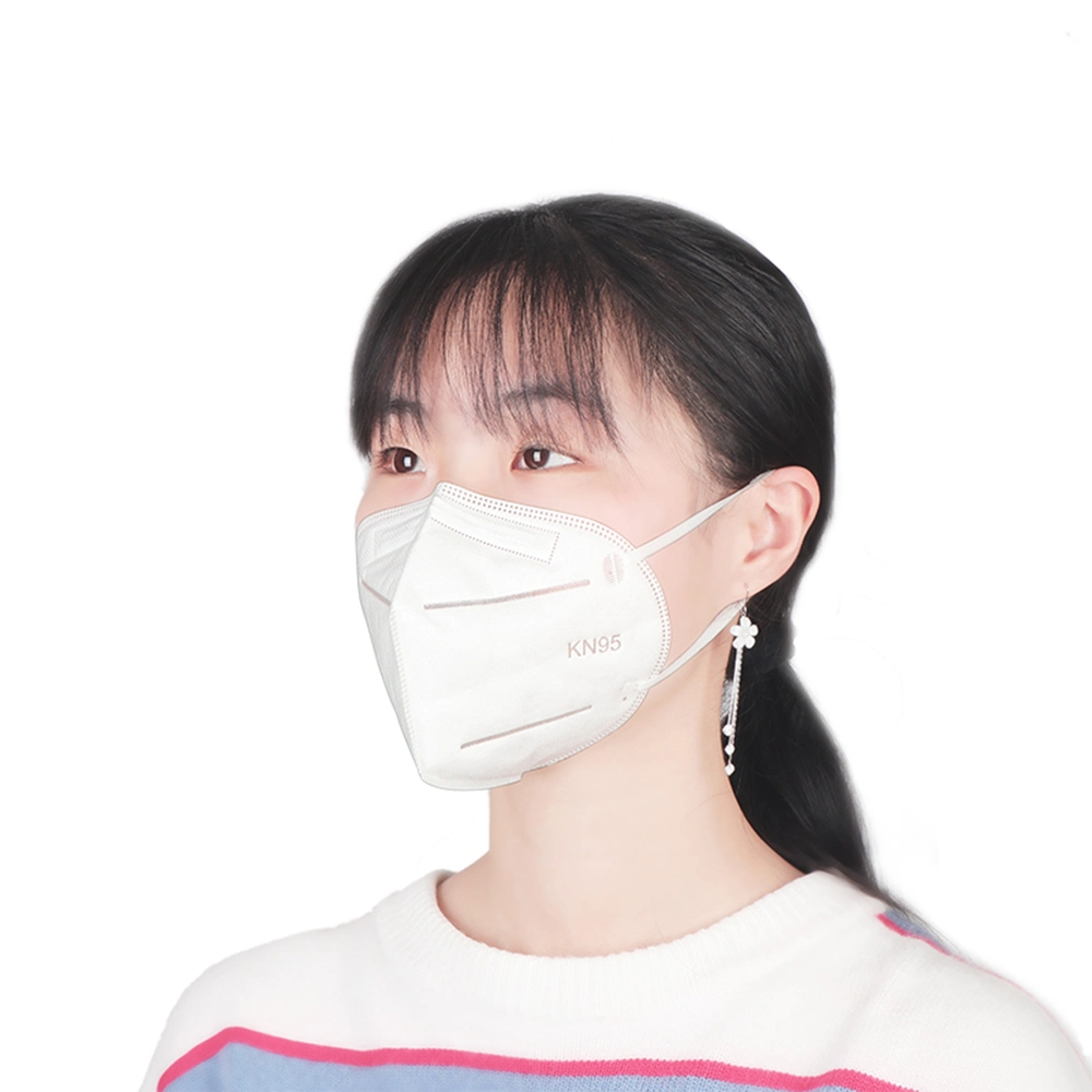 Direct Manufacturer Hot Selling Non-Woven 4 Layers White Protective KN95 Mask Foldable Disposable Face Mask