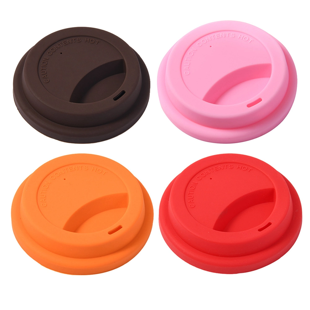 Couvercle en silicone étanche anti-poussière Cup logo personnalisé réutilisables en silicone tasse à café de voyage des couvercles