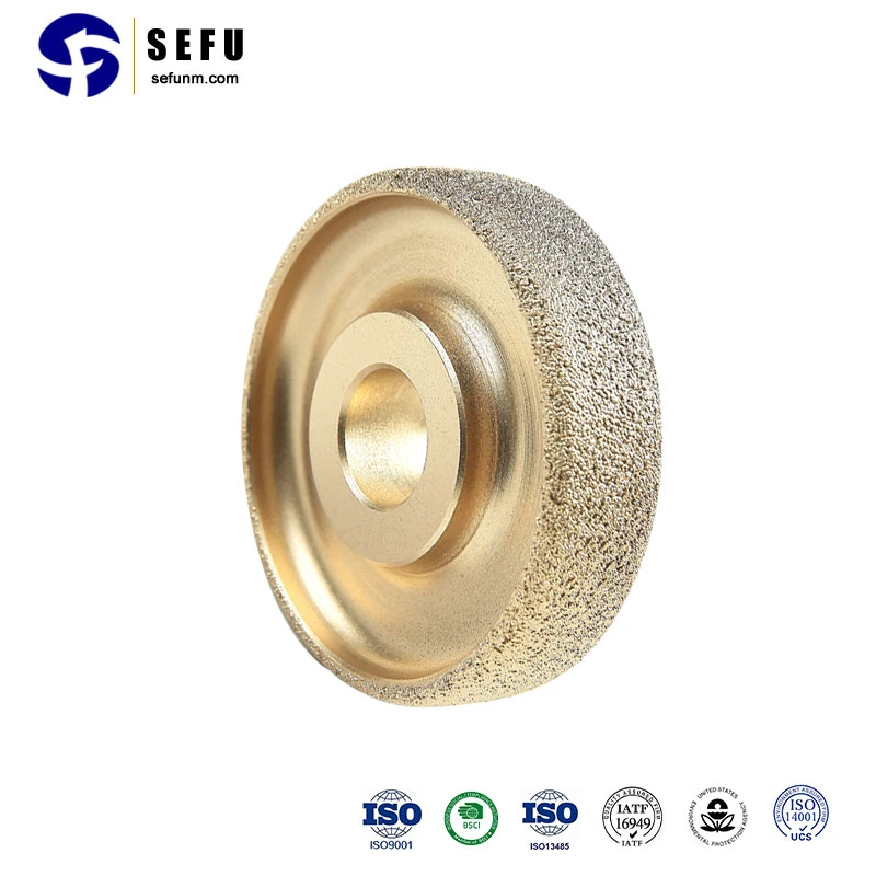 Sefu China Brazed Diamond Drilling Tools Supplier Vacuum Brazed Diamond Grinding Wheel Carving Tool Abrasive Disc Diamond Polishing Wheel for Angle Grinder