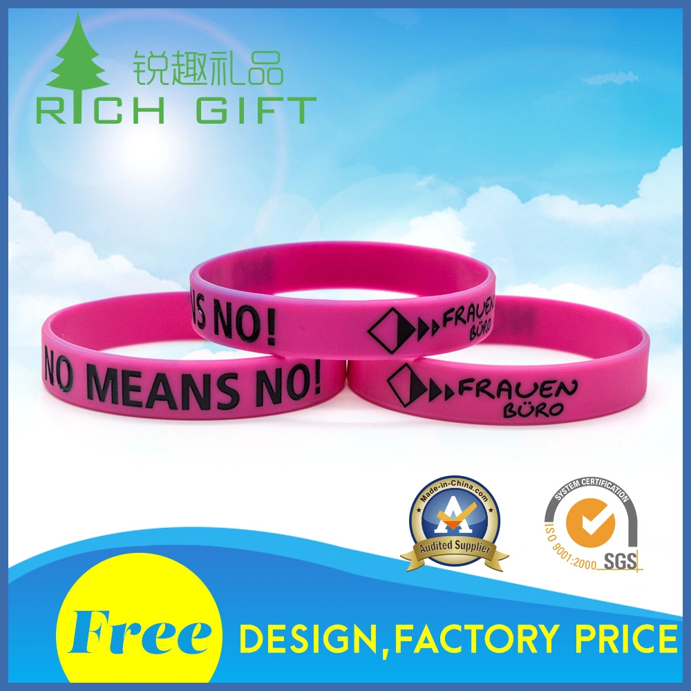 Cheap Custom High quality/High cost performance  Eco-Fashion Silicone Bracelet for Organization Association