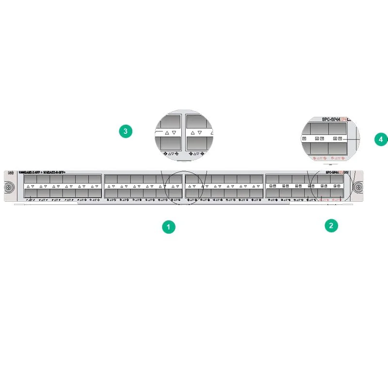 44-Port 1000BASE-X Ethernet Optical Interface Module (SFP, LC) + 4-Port 10GBASE Ethernet Optical Interface Module (SFP+, LC) (Typ C) SPC-Gp44XP4LC