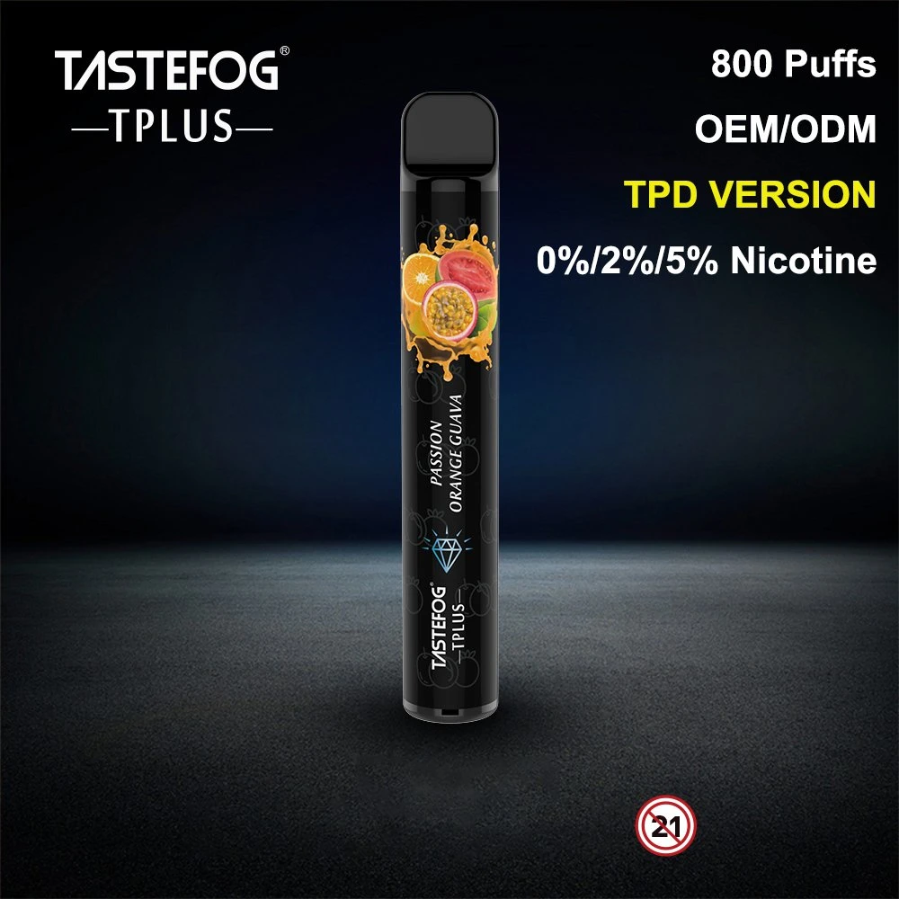 UK Hot Selling Mini Vape Vaporizer Pen Style E-Cigarette Tastefog Tplus 800puff