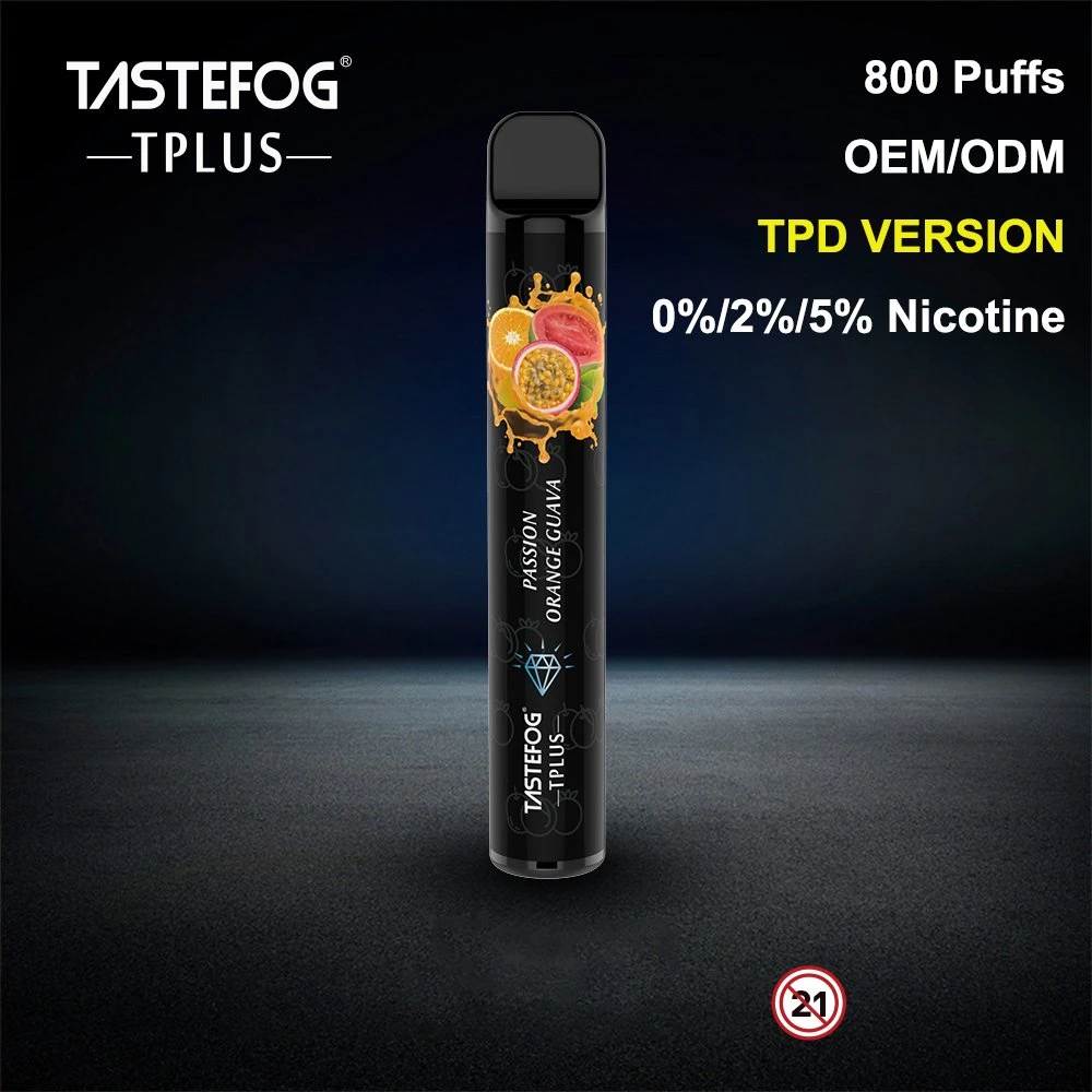 Baixa preço Disposable/Chargeable Vape Tplus 800 Puff e fábrica de cigarros Outlet Vapes