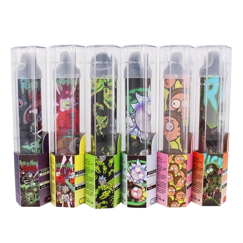 Populares 2000 Puff Mayorista/Proveedor Vapes desechables electrónica Vape Pen 6.0 ml de zumo de E E cigarrillo