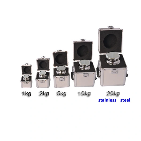 F1 F2 de alta calidad de acero inoxidable de grado OIML PESO DE CALIBRACIÓN