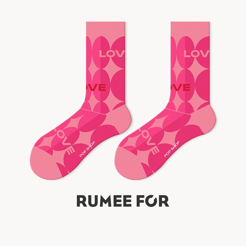 Wholesale/Supplier Pink Socks Female Ins Tide Stockings Tube Cotton Men Women Socks