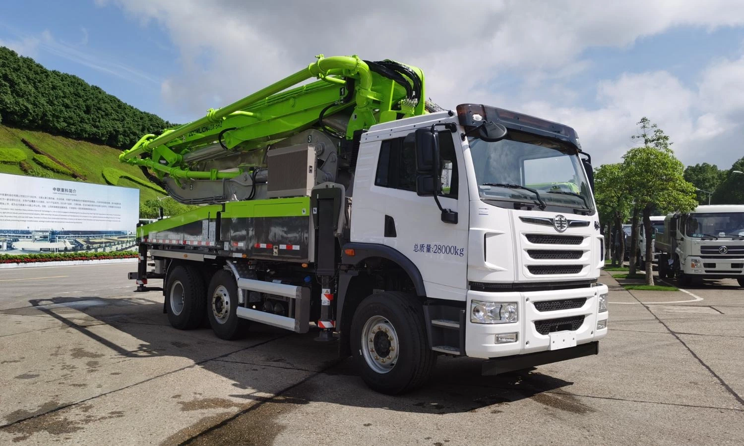 Zoomlion New 34m Concrete Pump Truck Mounted 34X-4z Concrete Pumps