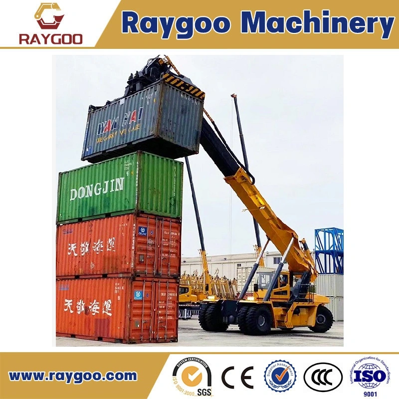 Chinese Raygoo 45 Ton Container Reach Stacker 15m Electric Reach Stacker for Sale (20GP&40HQ containers)