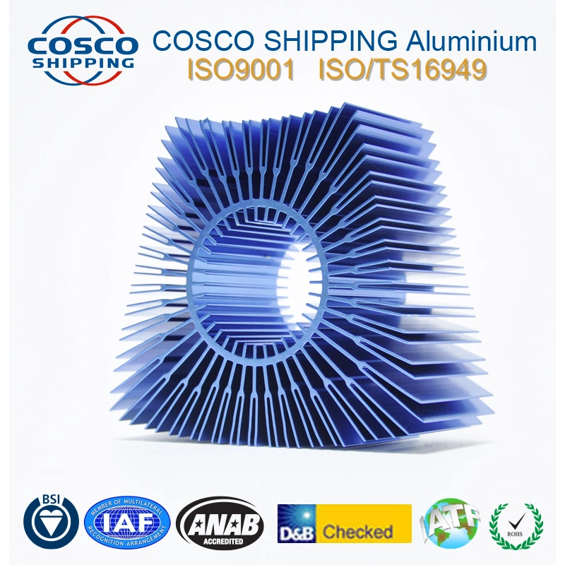 Cosco Aluminium Heatstick Aluminum Extrusion Profile Heat Sink