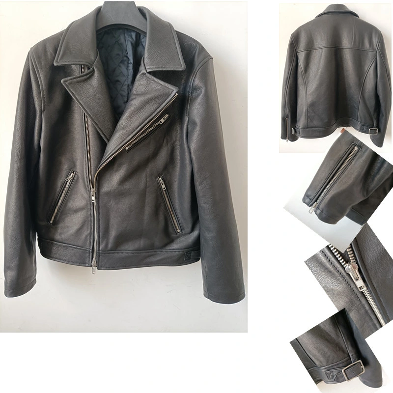 Leather Jackets Distributor Leisure Clothes Cowskin Outwear Knitting Shirt Apparel