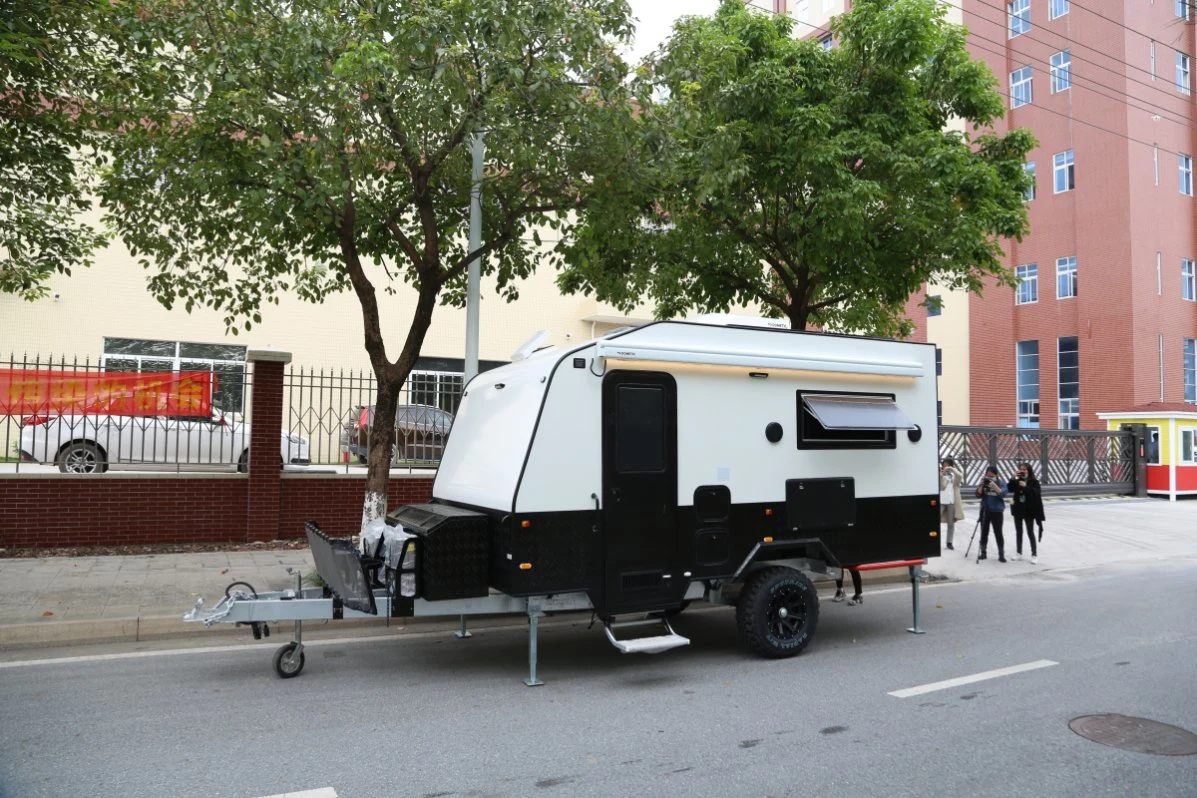 2022 Ecocampor mejor 15ft Overland Coche de juguete transportista RV Camp tráiler con cuarto de baño para la venta