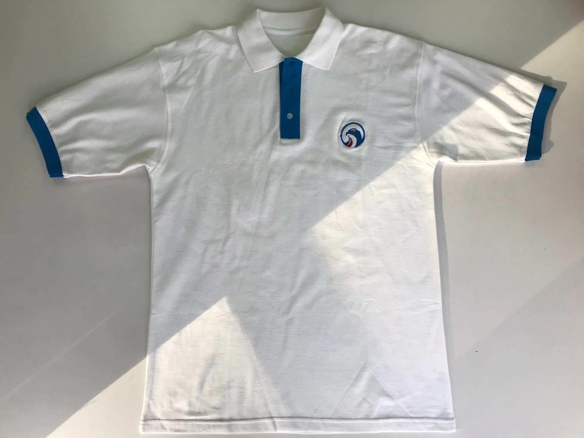 Men's White Oversized Polo Shirts in Embroidery Logo