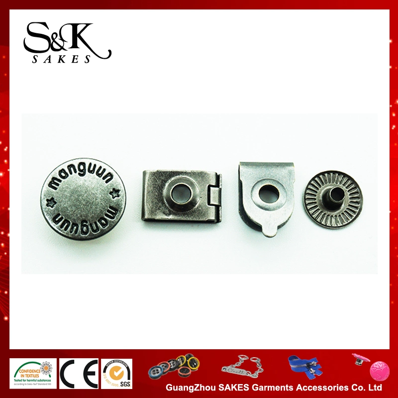 Spring Type Metal Button Snap Fastener Button with Good Price for Garments