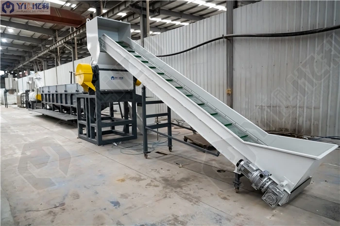 100 kg/h-1500kg/H PE de aparas de máquinas de lavar de reciclagem de plásticos da película de LDPE/LLDPE lavagem da linha de produção