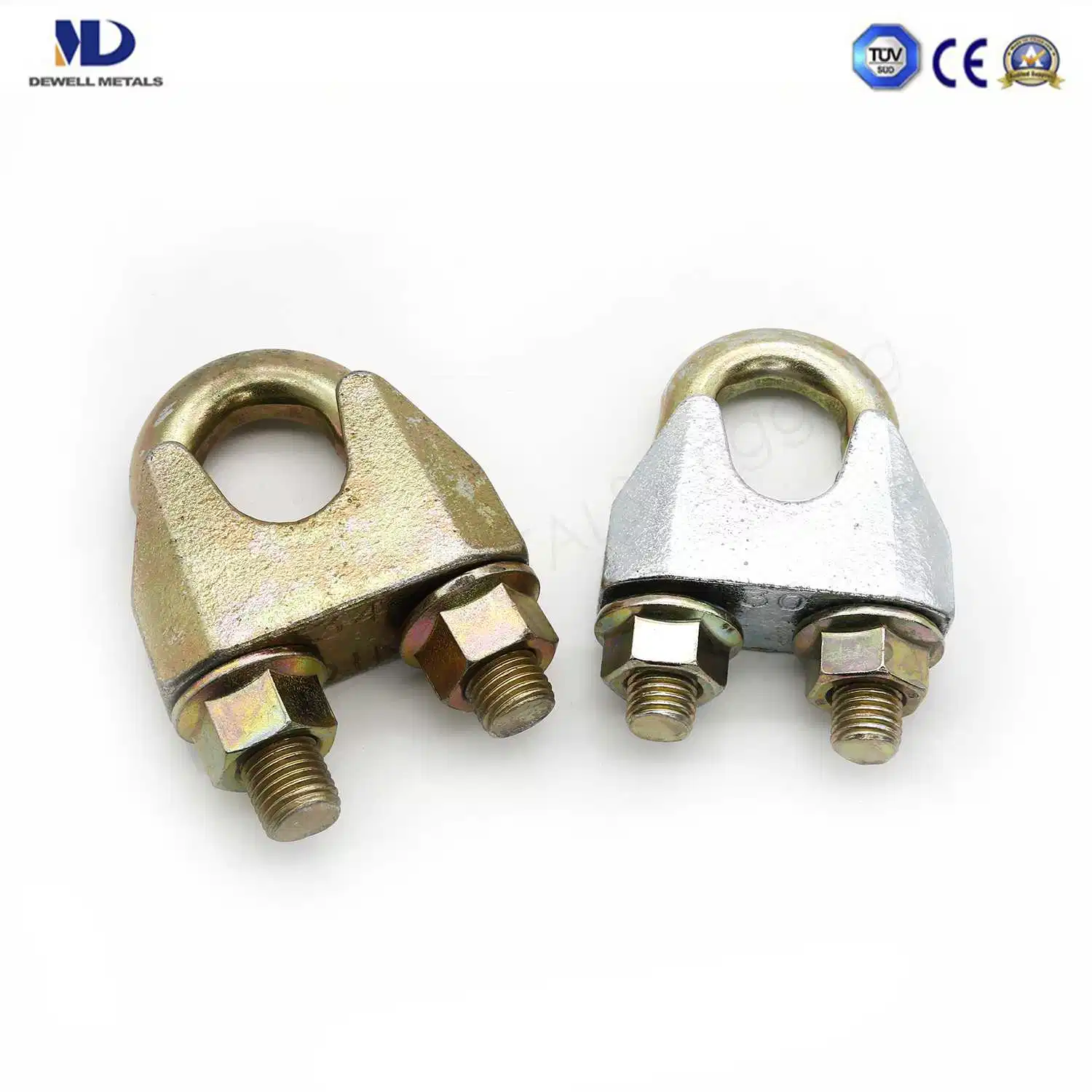 professional Manufacturer of Zinc Plated Clamp Casting Malleable Iron DIN741 Wire Rope Clips with Groove