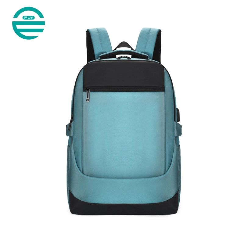 Fuliya Business Computer Backpacks Waterproof Travel Laptop Backpack for Men USB Charging