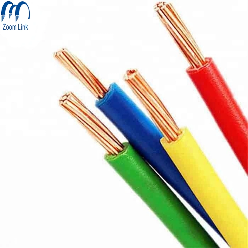 Certificado UL cable eléctrico aislado de PVC de cobre Thw/TW AWG Tamaño 14 12 10 8 6 4 2