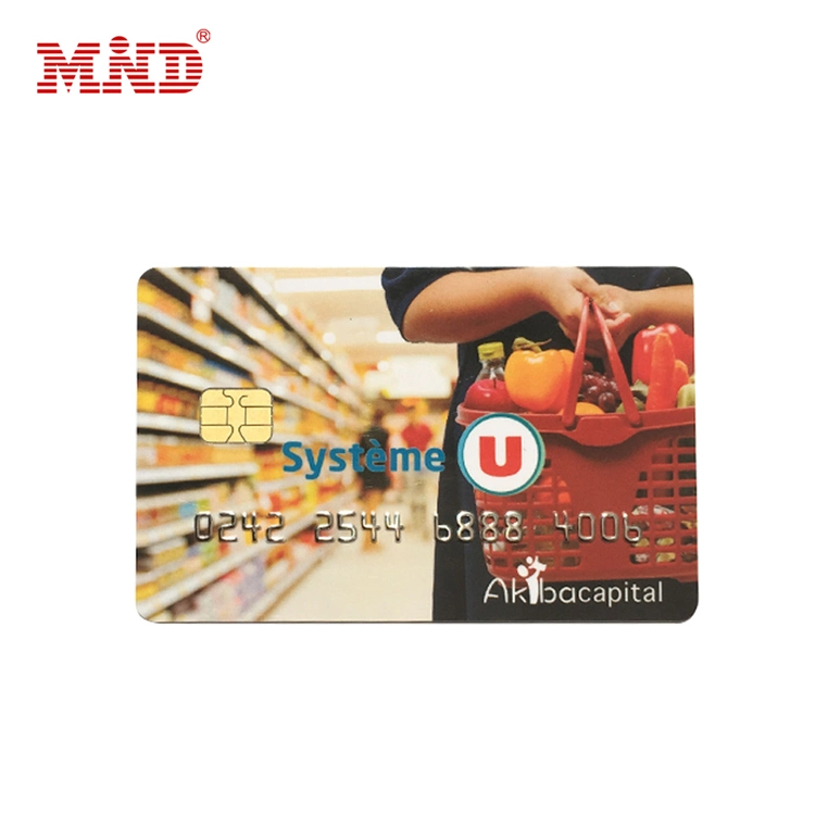 precio de fábrica una impresión personalizada de mayorista Contacto IC chip Smart Card