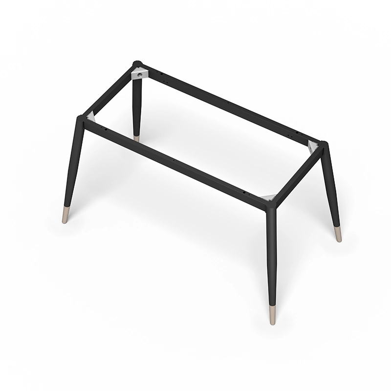 New Design Cheap 4 Legs Office Dining Table Furniture Metal Frame