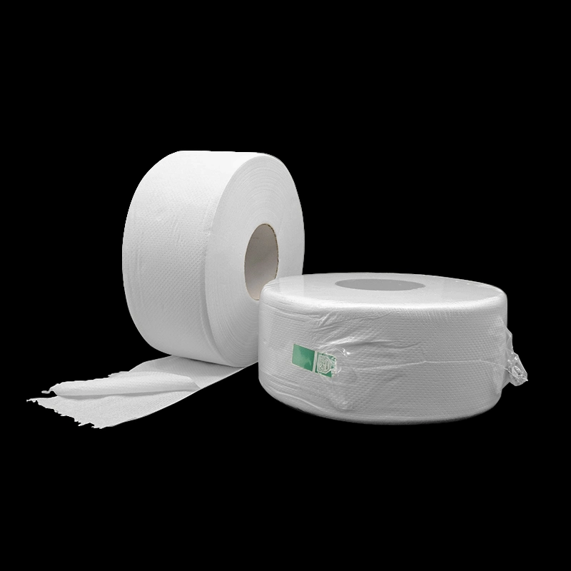 Individual Wrap 12 Rolls 2 Ply 12.5GSM Ultra Soft Virgin Wood Pulp Paper White 9" 300m Length Jumbo Roll Toilet Paper Toilet Tissue