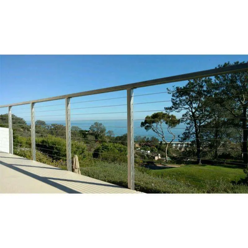 Wire Rope Balustrade rambarde escaliers en acier inoxydable câble vertical rambarde