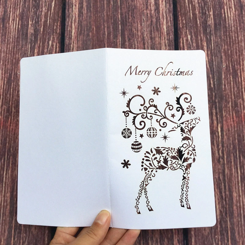 Custom Design Christmas Greeting Card for Promotion